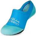 Aqua Speed Schwimmsocken Kinder | Neoprensocken für Mädchen Jungs | Swimming Pool Socks Kids | Badesocken | Wassersocken elastisch | Neopren Socken | Gr. 24-25, Blau - Hell Blau | Neo