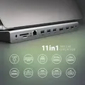 AXAGON HMC-4KX3 USB 5Gbps hub 3x USB-A 2x HDMI+ DP+ GLAN+ SD/microSD+ audio PD (HMC-4KX3)
