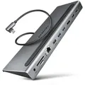 AXAGON HMC-4KX3 USB 5Gbps hub 3x USB-A 2x HDMI+ DP+ GLAN+ SD/microSD+ audio PD (HMC-4KX3)