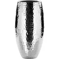 AFRICA hohe Vase silber-gehämmert Ø 14 cm, Höhe 28 cm