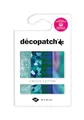 Décopatch TD927C - Assortiment de 4 papiers Foil avec dorure à chaud - papier déco Noël - Aurores boréales