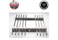 Kette´s Grillzubehör Grillspieß Spießleiste/Spießaufsatz/Schaschlik Grillaufsatz aus Edelstahl, Rostfreier Edelstahl, Kein ankleben des Grillgutes