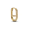 PANDORA ME Pavé Link-Ohrring aus 14 Karat vergoldeter Metalllegierung mit Cubic Zirkonia, Kompatibel mit PANDORA ME, Höhe: 17mm, 269682C01