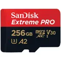 SanDisk Extreme PRO 256GB microSDXC UHS-I V30 mit SD-Adapter SDSQXCD-256G-GN6MA