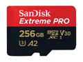 SanDisk microSDXC Extreme PRO 256GB (R200 MB/s) + Adapter, 2 Jahre RescuePRO Deluxe
