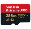 Sandisk Extreme PRO microSDXC 256GB + SD Adapter - Speicherkarte - schwarz Speicherkarte