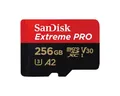 Sandisk Extreme Pro Speicherkarte (256 GB, V30, 200 MB/s Lesegeschwindigkeit, inkl. SD-Adapter)