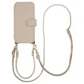 Selencia Riva Bookcase mit MagSafe und Handgelenkband Apple iPhone 17 - Beige