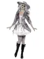 Smiffys Kostüm Geisterschiff Piratenschatz, Grau, mit Kleid und Hut Halloween