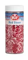 RUF Red Fever Streusel - Glänzende Torten-Deko Zucker-Perlen Rosa Weiß Rot