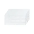 IZODEKOR Styropor Wandverkleidung Natursteinoptik Weiß 50x100x2 cm | Überstreichbar Wandpaneele für DIY-Projekte | Wasserfest | N-1900