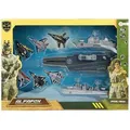 Toi-Toys 26852A - ALFAFOX Militär Flugzeugträger + Abschuss Kampfjets