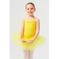 tanzmuster Tüllkleid Ballett Tutu Kim mit Glitzersteinen Ballettkleid für Mädchen gelb 164/170