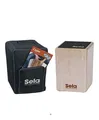 Sela SE119 Primera Bundle Cajon Trommel Rucksack Sitzpad Cajonschule Noten Natur