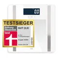 ADE Digitale Körperfettwaage Personenwaage Ines 200 kg Körperanalysewaage Weiß