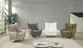 ATLANTIC home collection Sessel Shawn, mit Federkern, trendy Bezug mit Teddyoptik