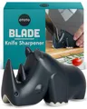 OTOTO Blade Knife Sharpener - Keep Knife Sharper with the Best Knife Sharpener - Fun Kitchen Gadgets BPA-free & Dishwasher-Safe - Dimensions: 3.62 x 1.69 x 2.09 inches