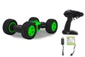 JAMARA 410114 - Creater Transformer 4WD 2,4GHz - Transformation vom Straßen in den Offroadmodus via Knopfdruck, verschränkbare Lenkachsen, Fahren auf dem Rücken, Allradantrieb, weiche Gummiräder, grün