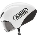 ABUS Zeitfahrhelm GameChanger TT 1.1 - aerodynamischer Fahrradhelm für sportliches Fahren - Triathlon, Zeitfahren und Bahnradfahren - für Damen u... - Weiß
