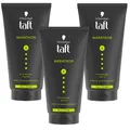 3x 150ml Schwarzkopf Taft Men Marathon Power Gel Hohe Ausdauer radikaler Halt 6