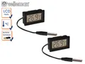 Kombi-Set digitale Einbau Thermometer mit Temperaturfühler, Temperaturkontrolle