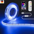 OULARA USB RGB COB LED Streifen Licht 5V 3M,Farbwechselnde streifen Licht mit