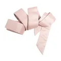 Maya Deluxe Damen Womens Sash Ladies Satin Waist Tie Ribbon Bow Accessory For Bridesmaids Bridal Wedding Prom Evening Occasion Belt, Frosted Pink, L-XL EU
