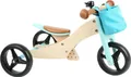 Laufrad-Trike 2 in 1 Türkis, Dreirad, Sitzhöhe 24-34 cm, belastbar bis 50 kg