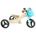Kleiner Fuß - Holzdreirad und Balance Bike 2in1 Türkis