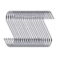 Swatowot 20 Pack Heavy Duty S Hooks, 9 cm S Shaped Hanging Hooks, Hooks for Hanging, Large Hangers for Kitchen, Bathroom, Bedroom and Office