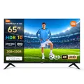 Xiaomi TV F 65, 65 Zoll (165 cm), 4K UHD, Smart TV, Fire OS8, Triple Tuner DVB-C/S/S2/T/T2,HDR10, MEMC, 60Hz mit 120Hz Game Boost Mode,Sprachsteuerung mit Alexa,2GB+32GB, Kompatibel mit Apple AirPlay