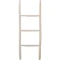 Dekoleiter Manoni 92cm – Handgefertigte Deko-Leiter aus Holz Weiß