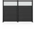 STAKET PRO Gartenzaun Komplettzaun »Rhombus Mini« Breite 1200 mm + Flächendruck 84, (Set), Zaunhöhe 180 cm, Zaunlänge 2,484 - 3,726 m