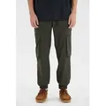 Sweathose SOS "Salonga M", Herren, Gr. M, US-Größen, schwarz (schwarz, grün), 92% Nylon, 8% Elasthan, unifarben, casual, Hosen, mit elastischem 4-Wege-Stretch