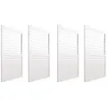 PROREGAL® Pavillonseitenteil 3er/4er-Set Aluminium Paneele/Schiebetür für Pergola Weiß/Anthrazit, 369x206 cm weiß 369 cm x 206 cm