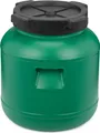 Garronda 10L Plastikfass Lebensmittelfass aus HDPE-Kunststoff Regentonne für Garten GD-0078, Grün