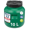 Garronda 10 Liter Weithalsfass aus BPA-freiem Futtertonne Fass Universalfass Lebensmittel Fass Regenfass für Garten Regentonne mit Deckel Regenwassertonne für Garten Wassertonne GD-0078, Grün