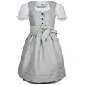 Maddox Dirndl MADDOX Kinder Dirndl 'Gabriella' 3-tlg. mit Bluse silberfarben 128