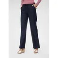 Aniston CASUAL Leinenhose mit Bindeband blau 42