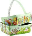 Rodermund Osternest Osterkorb Pappe 15 x 12 cm bunt mit Griff