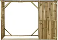 vidaXL Geräteschuppen mit Unterstand Kiefernholz 253×80×170 cm