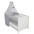 roba Komplettbett, (BxL): 79,2 cm x 152 cm, Holz, weiß - weiss