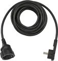 Brennenstuhl 3m Stromkabel Verlängerung Kabel Schutzkontakt Flachstecker schwarz