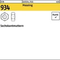 Sechskantmutter DIN 934 M4 Messing 1000 Stück