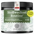 NATURE LOVE® Stoffwechsel Routine 150g – Stoffwechseldrink mit Apfelessig, Ingwer Shot & Zitrone – mit Vitamin C & Cholin – vegan, ohne unnötige Zusätze – in Deutschland produziert & laborgeprüft