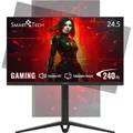 Smart Tech® 245G01FVF Flat Gaming Monitor, 3ms Typ(MPRT 1ms), 24.5 Zoll, FHD 1920 x 1080 Pixel, 300 cd/m2, 240 Hz