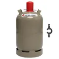 11 kg Gasflasche Camping Gasgrill Caravan Propangasflasche Heizer grau