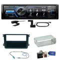 JVC KD-X561DBT DAB+ Bluetooth USB Einbauset für Golf 5 6 Passat 3C CC B7 Touran