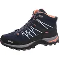 CMP Rigel Mid Trekking WMN WP Wanderschuh Blau - Dunkelblau/Grau/Orange - 42