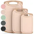 Blumtal Schneidebrett, Beige, Kunststoff, Rechteckig, 25x0.75 cm, Made in Germany, Küchenzubehör, Schneidebretter